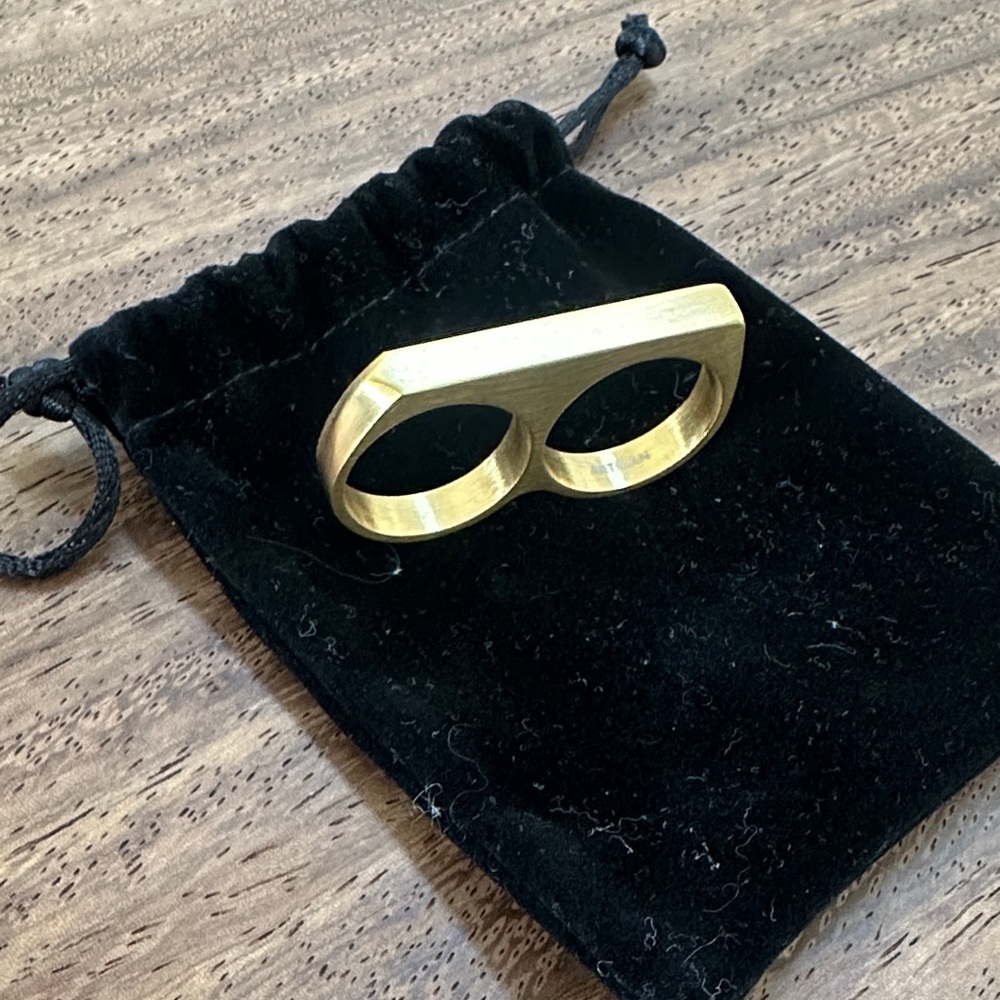 Gold Double Ring - image 4